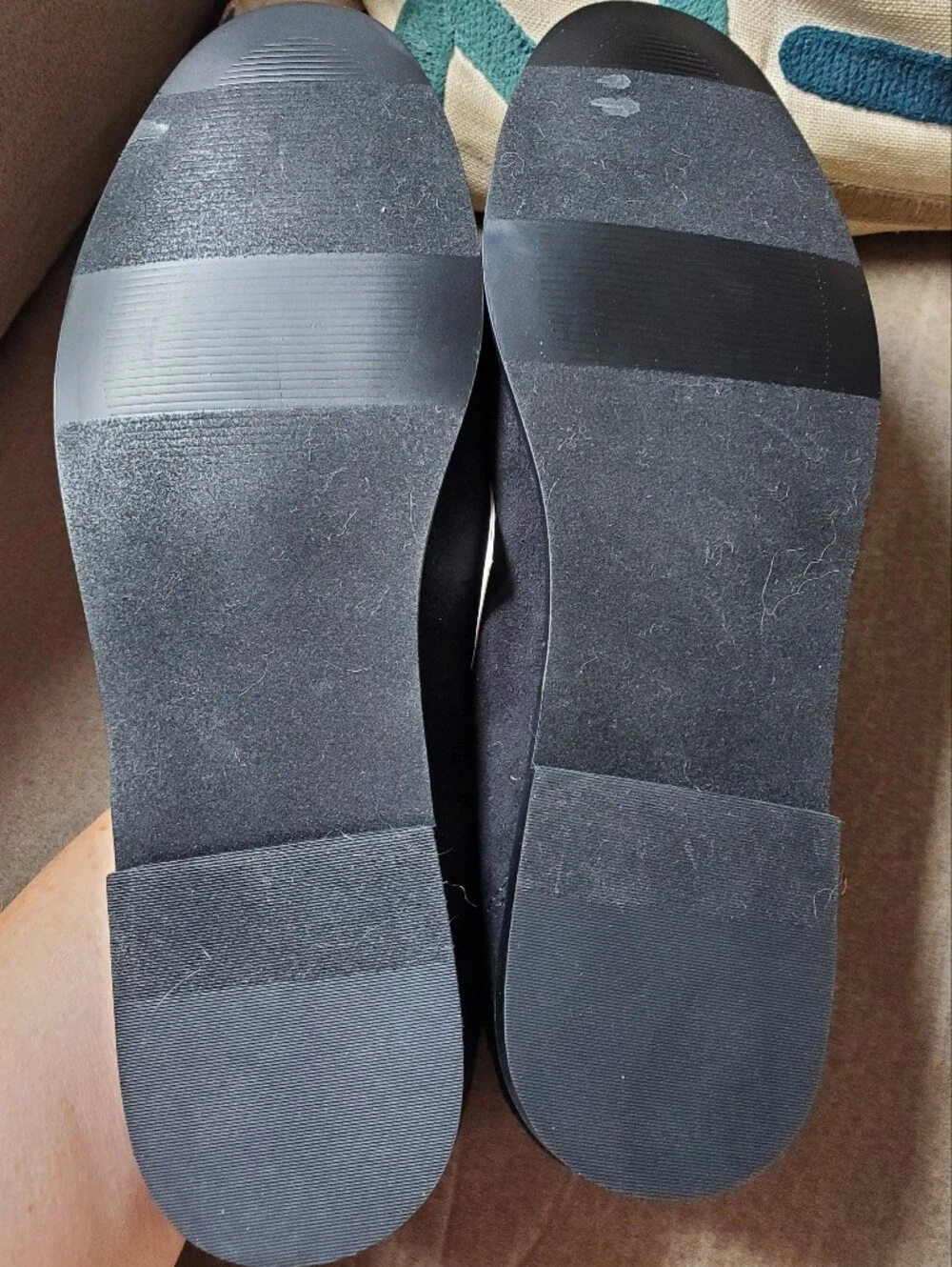 GAP Vegan Suede Loafers size Womens 8 In Color True Black